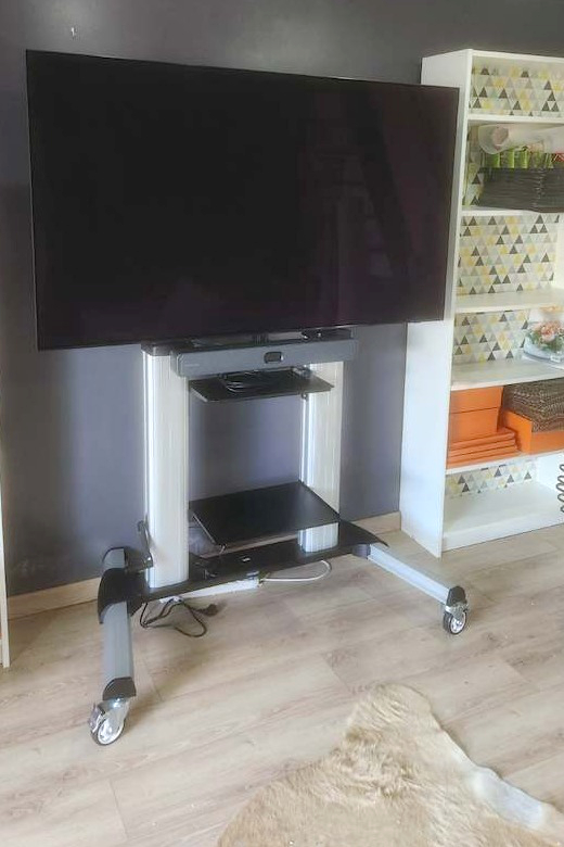 installation ecran avec systeme visio